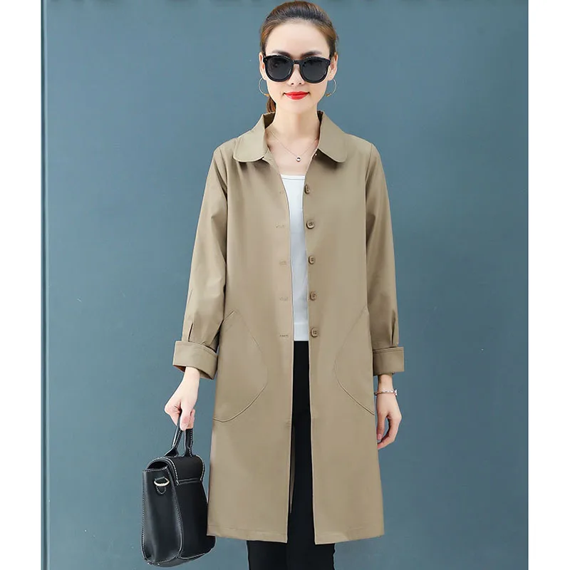 Женская Длинная ветровка тонкая куртка для мужчин и женщин новинка весны осени