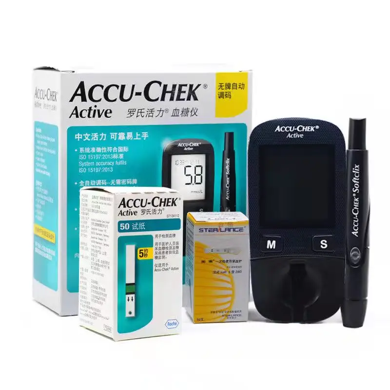 

Умный глюкометр Accu Chek Active, домашний импортный медицинский прецизионный глюкометр, одна и та же модель для определения подходящего для себя