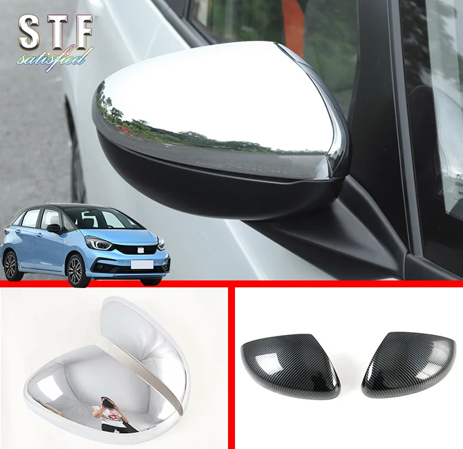 

Накладки на боковое зеркало из АБС-пластика, аксессуары для автомобиля, накладки на боковое зеркало заднего вида, накладки на молдинг для Honda Fit Jazz MK4 2020 2021