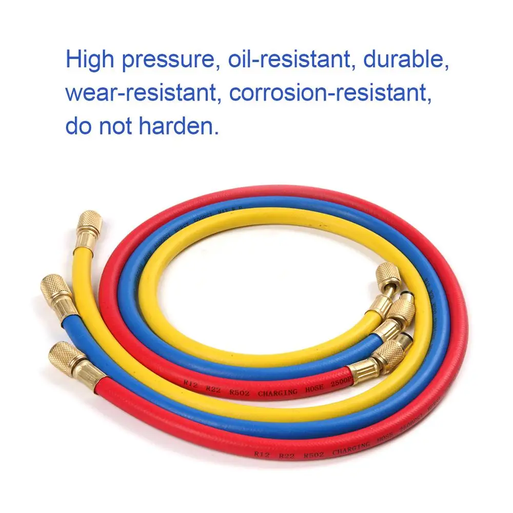 

High Quality 3PCS Air Conditioner AC Refrigeration R12 R22 R502 Hose Set Car Air Conditioning Refrigeration Tube