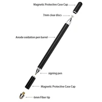 hot selling 3 in 1 metal capacitive touch pen stylus for touch screen for iphone ipad iosandroid xiaomi huawei