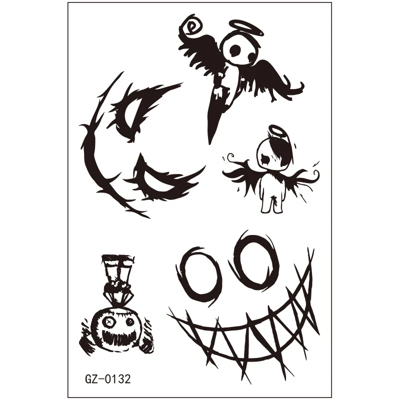 Наклейки-татуировки травяной сок водостойкие небольшие свежие и милые наклейки