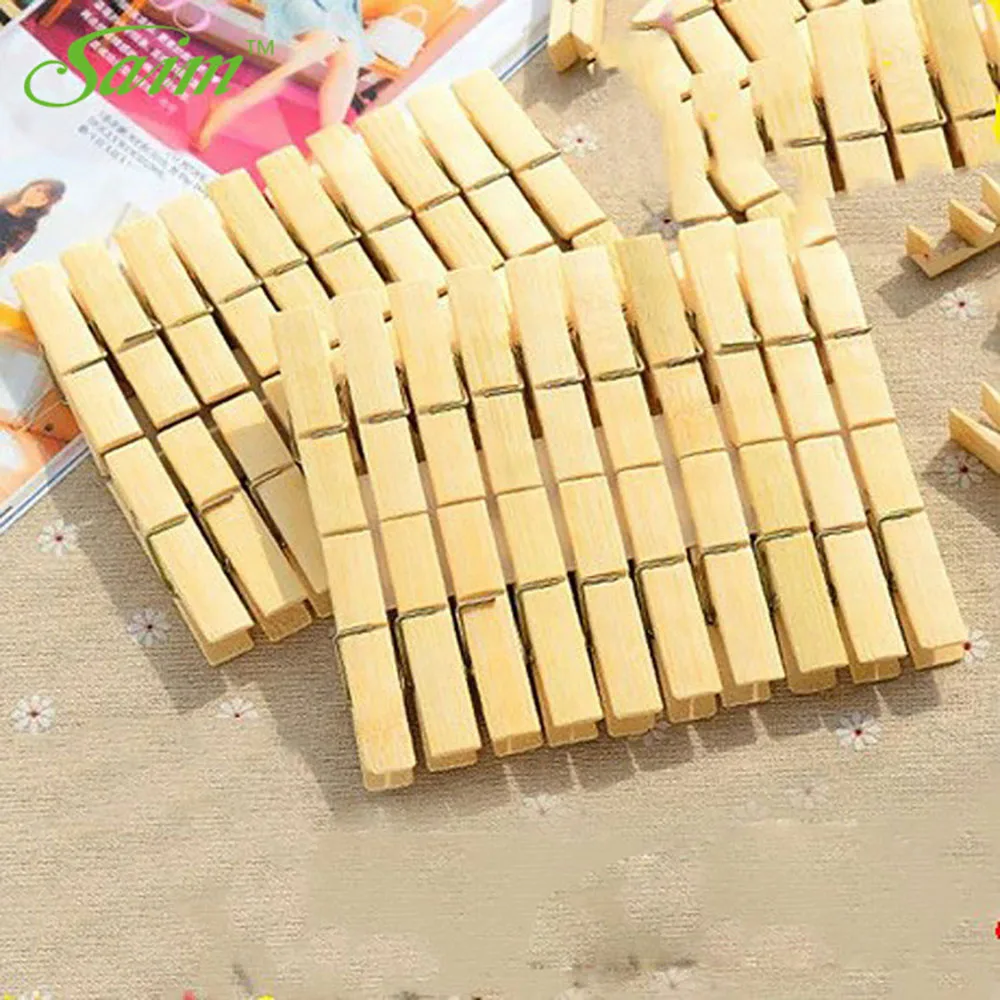 20 шт. прищепки для одежды из бамбука|Бельевые прищепки| |