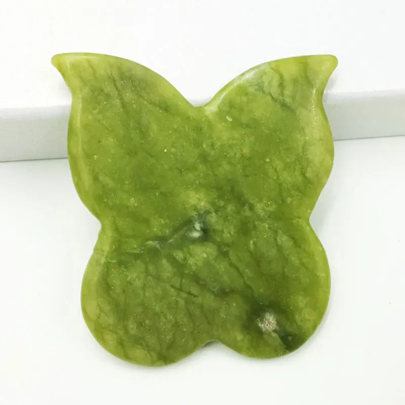 Натуральный Нефритовый камень для гуаши скребок гуаша лица шеи подтяжки спины