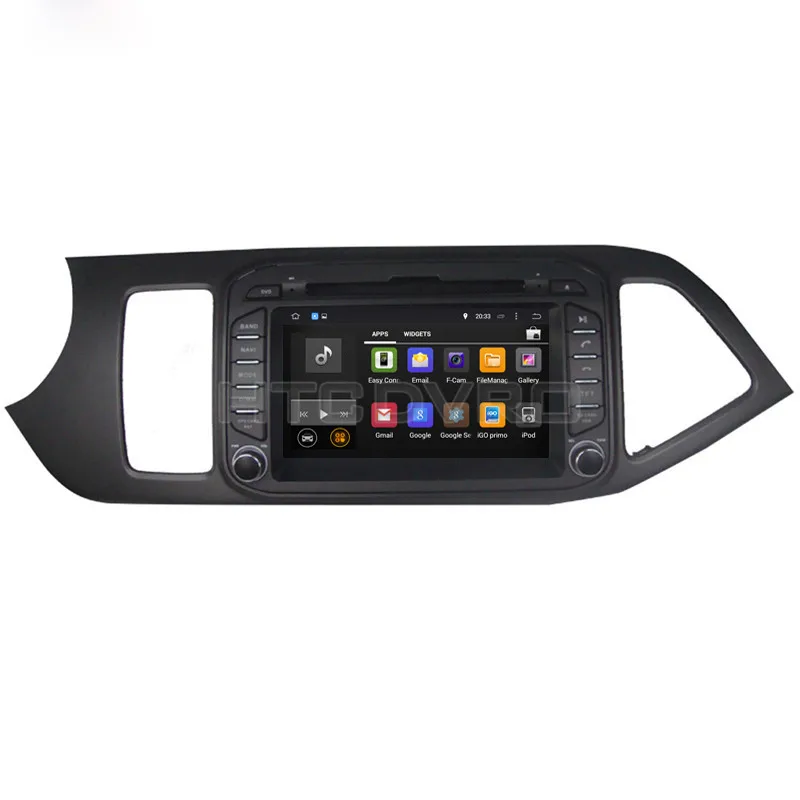 YMODVHT 7 дюймов 4G Восьмиядерный Android 9 0 1 автомобильный dvd плеер для Kia Picanto Morning 2011 GPS