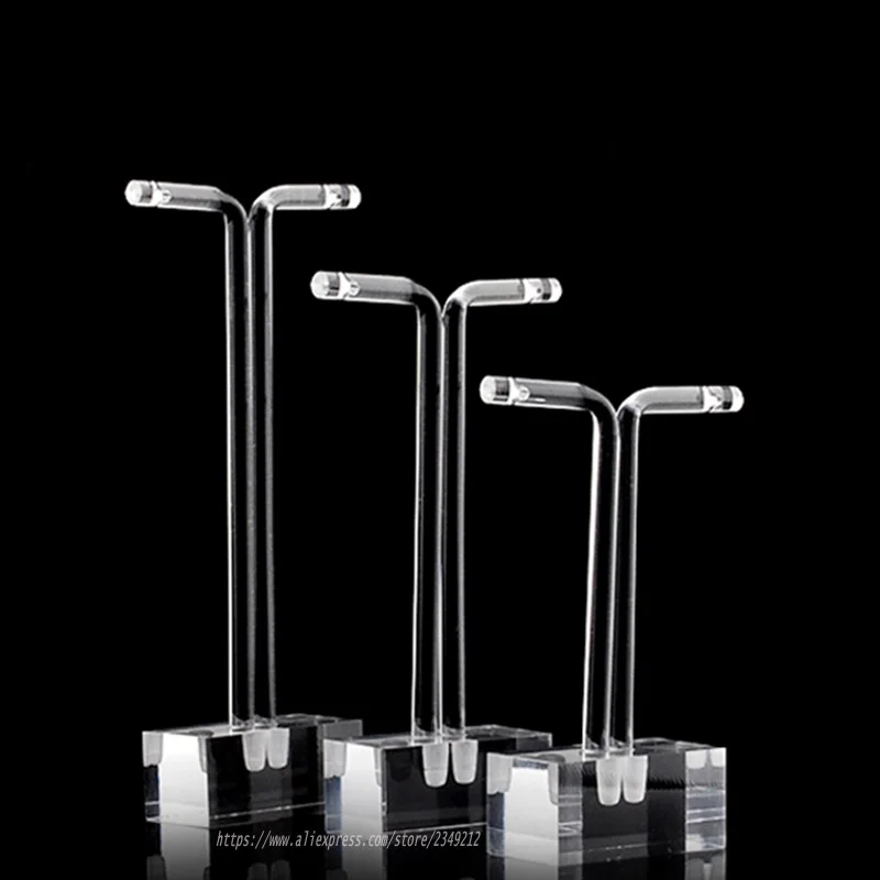 Акриловая витрина для сережек T образной формы подставка ювелирных изделий