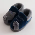 Тапочки детские зимние Нескользящие, домашняя обувь с мультяшным котом для маленьких мальчиков