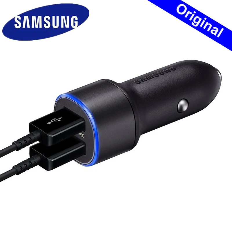 Автомобильное зарядное устройство Samsung для быстрой зарядки с двумя usb портами 15