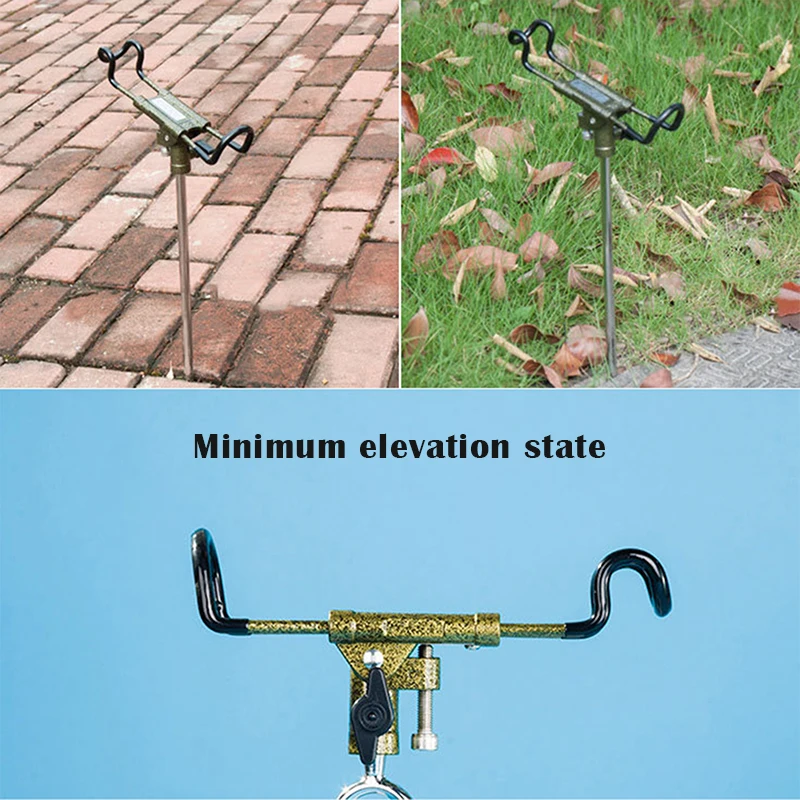 

Hot Sale Portable Adjustable Metal Rod Stand Rod Holder for Bank Fishing Bracket Rod Holder ED889