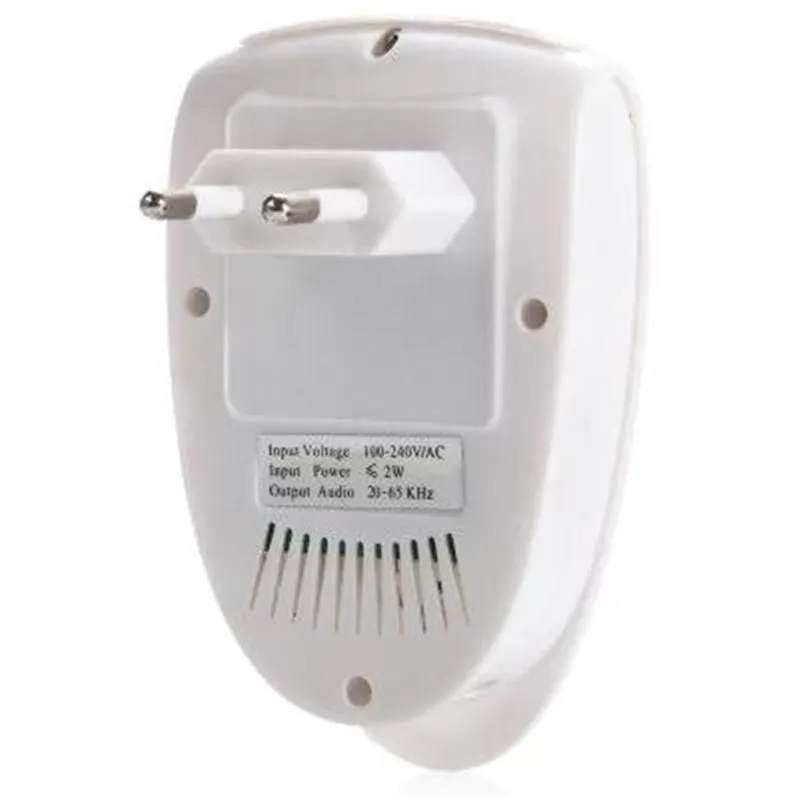 Белый Электронный ультразвуковой от вредителей отпугиватель электронных мышей