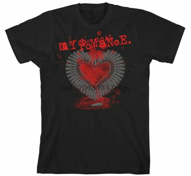 Футболка MY CHEMICAL ROMANCE - Heart Bullets S-2XL | Мужская одежда