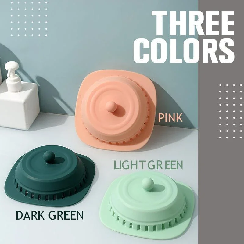 

1PCS Folding Dual-purpose Silicone Drain Filter Waste Collector Kitchen Bathroom Accessories Colanders & Strainers