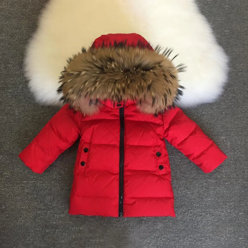 

2021 Длинные теплые пальто для девочек зимние меховые куртки с капюшоном для маленьких мальчиков пуховые плотные детские зимние парки одежда...