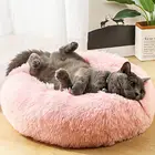 Кровать для кошки HOYOTIK, зеркальная кровать для собаки, Роскошная мягкая плюшевая кровать для собаки, кровать для кошки, зимний теплый спальный мешок, кошки, гнездо, Аксессуары для кошек A21