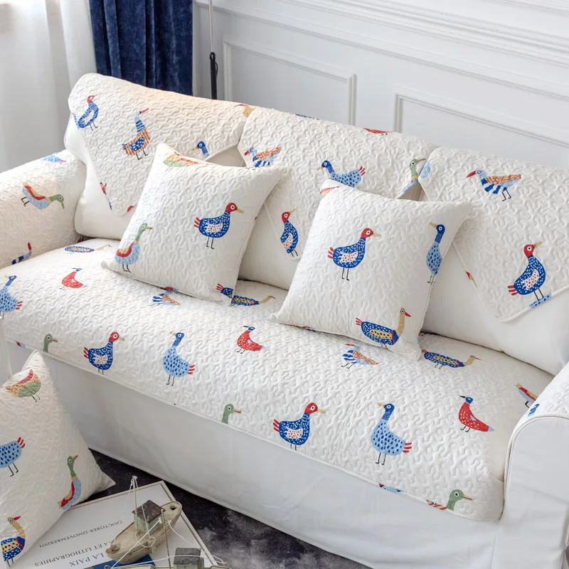 Диванная подушка с мультяшным принтом утенка для дивана Всесезонная комплексная