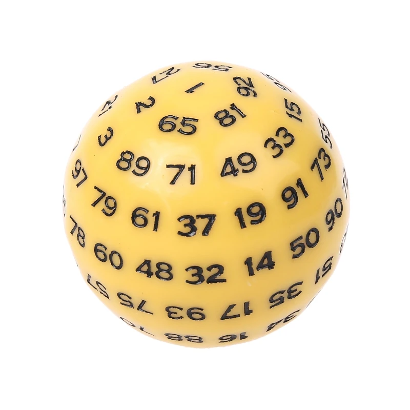 100 Sided Polyhedral Dice D100 Multi Acrylic Dices for Table Board Game | Спорт и развлечения