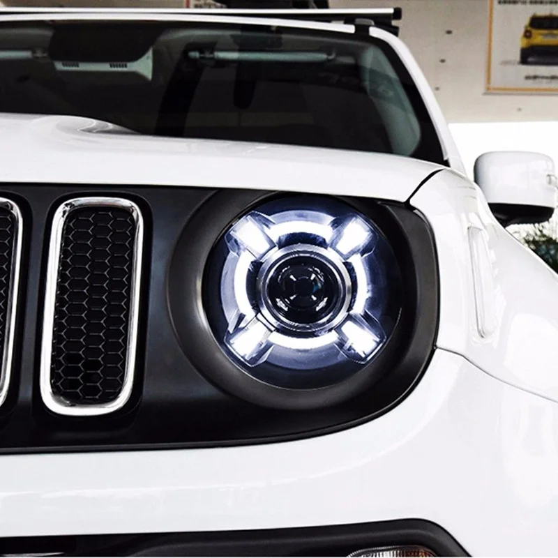 Для Jeep Renegade 2014 16 светодиодный фары HID Ксеноновые лампы для BU налобный фонарь