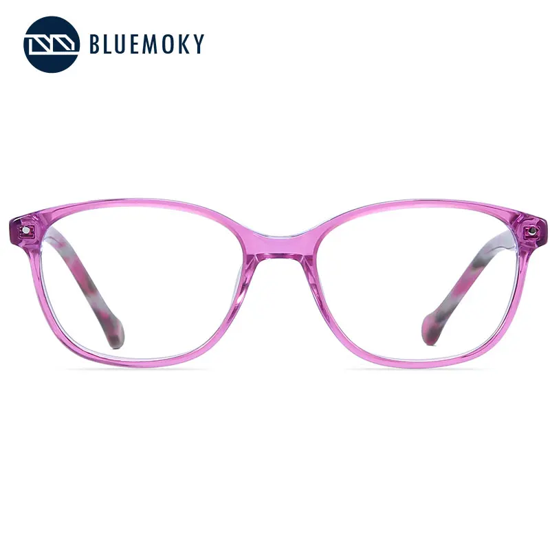 BLUEMOKY ацетатные очки, Детская оправа, оптическая близорукость, оправы для очков, очки для девочек, прозрачные милые очки, детский бренд