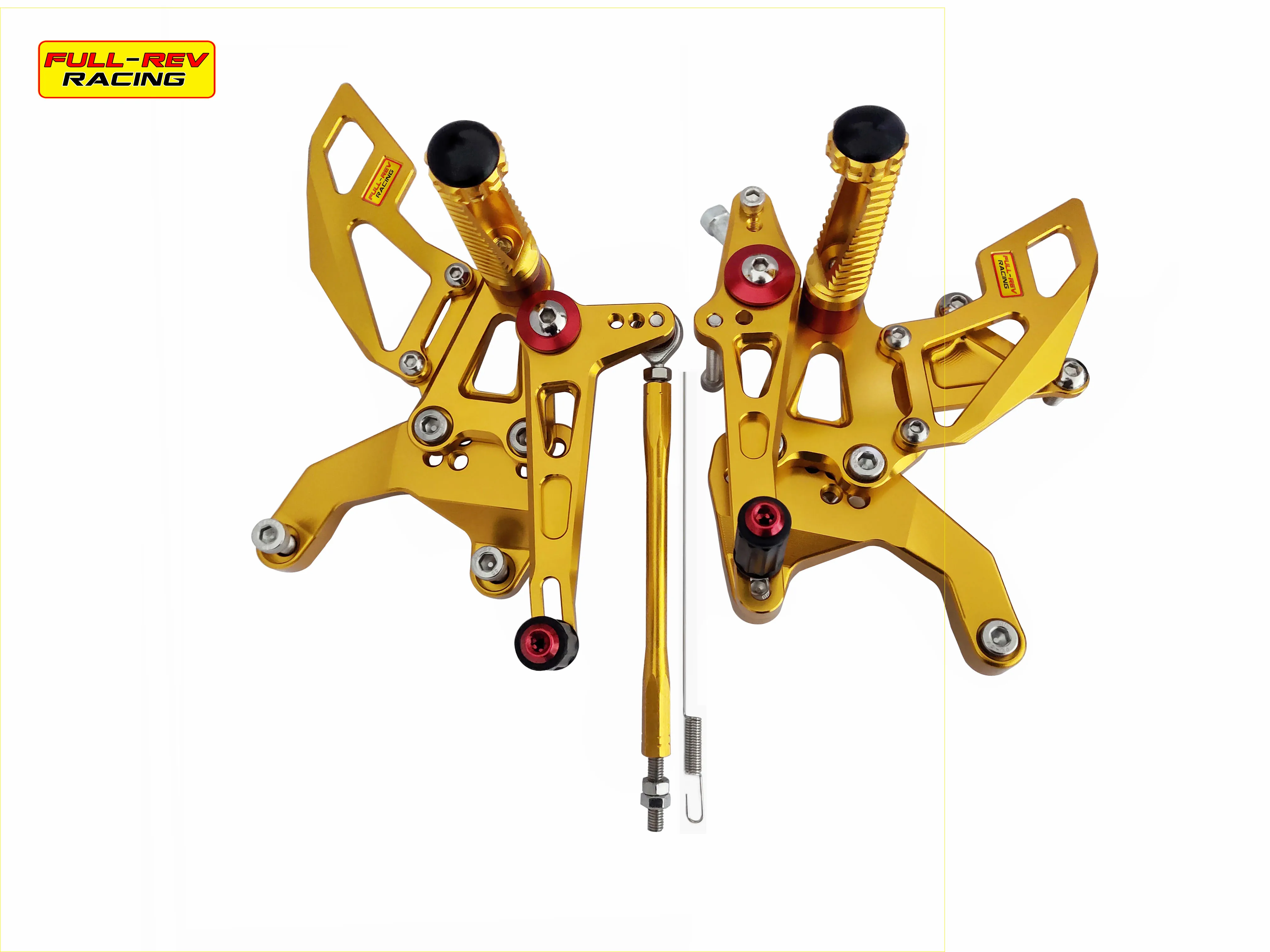 

gold Motorcycle Rearset Footpegs Full Rev Racing For KAWASAKI Z900 2017-2018 REARSETS