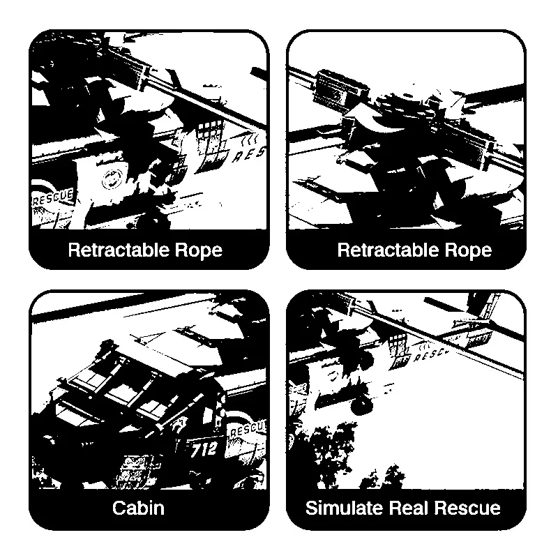 

City Series 88012 Air Guard search and rescue helicopter military rescue transport aircraft assembly model building block toy