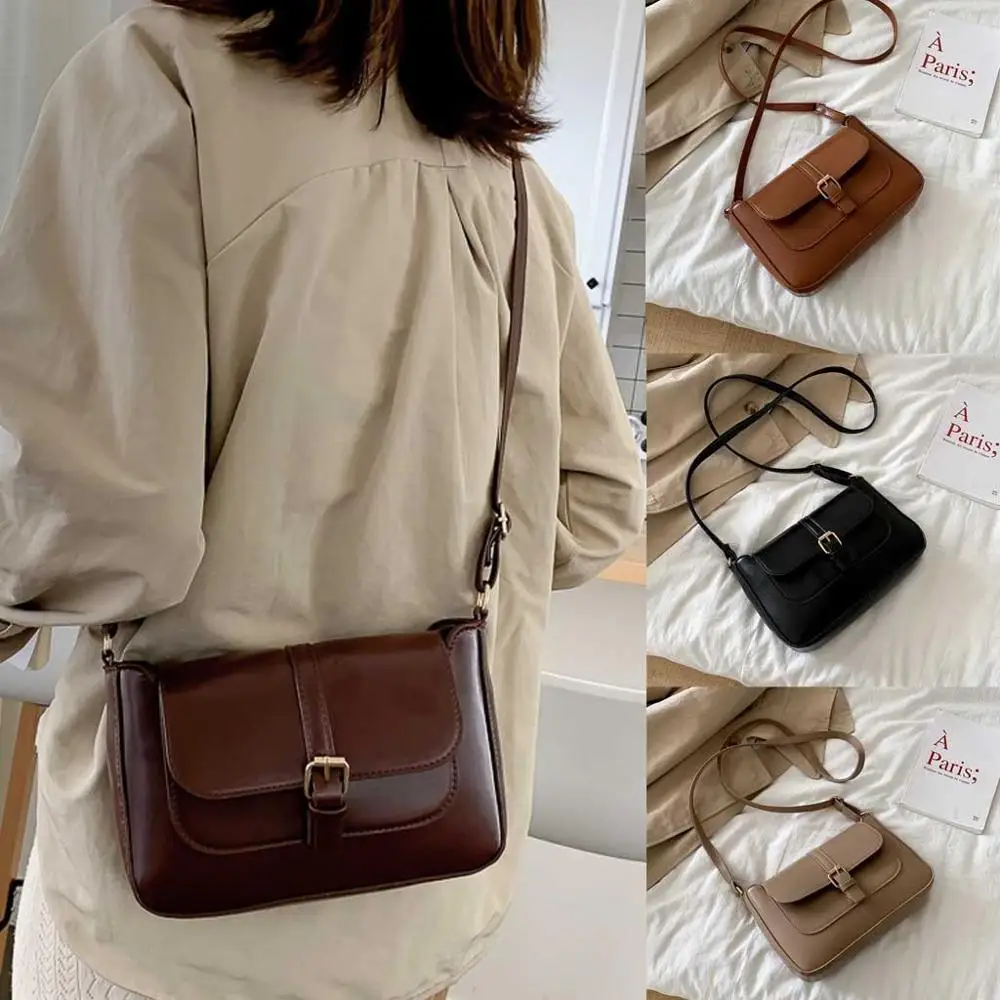 Женская зимняя новая модная сумка простая сумка-мессенджер в стиле ретро женские