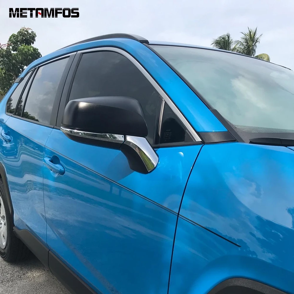 Для Toyota Rav4 для Previa Rav 4 2019 2020 2021 Chrome сбоку Зеркало заднего вида полосы литья