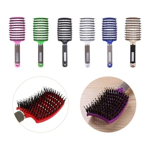 Расческа для волос, массажная, нейлоновая, для женщин, для мокрых и вьющихся волос