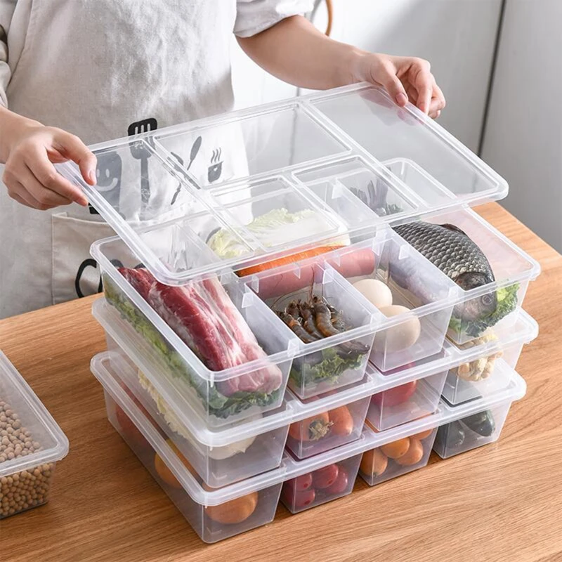 

Rectangular Transparent Box Plastic Food Refrigerated Storage 53CB