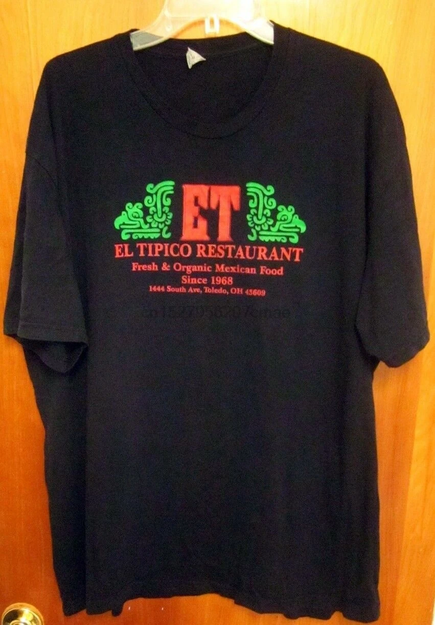 EL TIPICO Ресторан 3XL футболка Органическая мексиканская еда Ацтек Толедо XXXL Огайо |