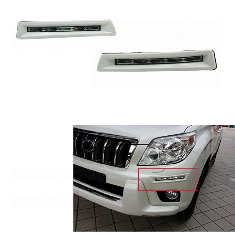 

Car LED DRL Daytime Running Light LED Fog Lamp Assembly for Toyota Land Cruiser LC200 2012-2015 Car Styling