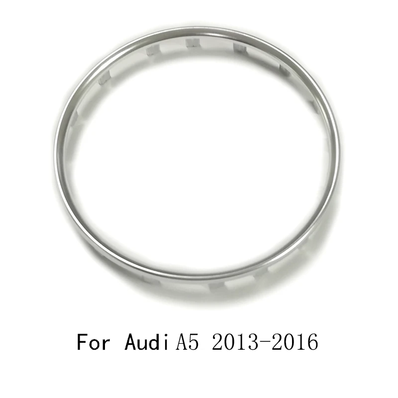 For A5 2013-2016 Серебряная хромированная ABS накладка на руль автомобиля эмблема в центре логотип кольцо Наклейка украшения автомобильные аксессуары для Audi a1 a4 b9 a5 a7 - Название цвета: For A5 2013-2016