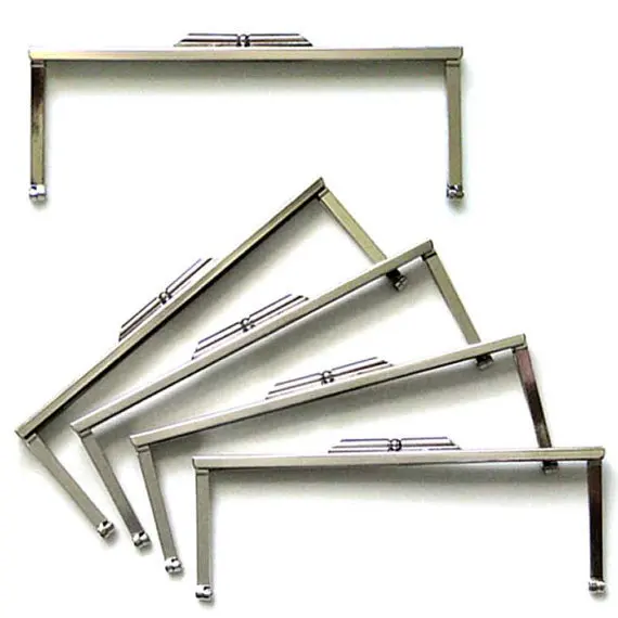 

Silver Metal Purse Frames - 6 3/4" Open Channel Clutch Hardware - Bridesmaids Gifts Diy Wedding Metal Purse Frame Handle