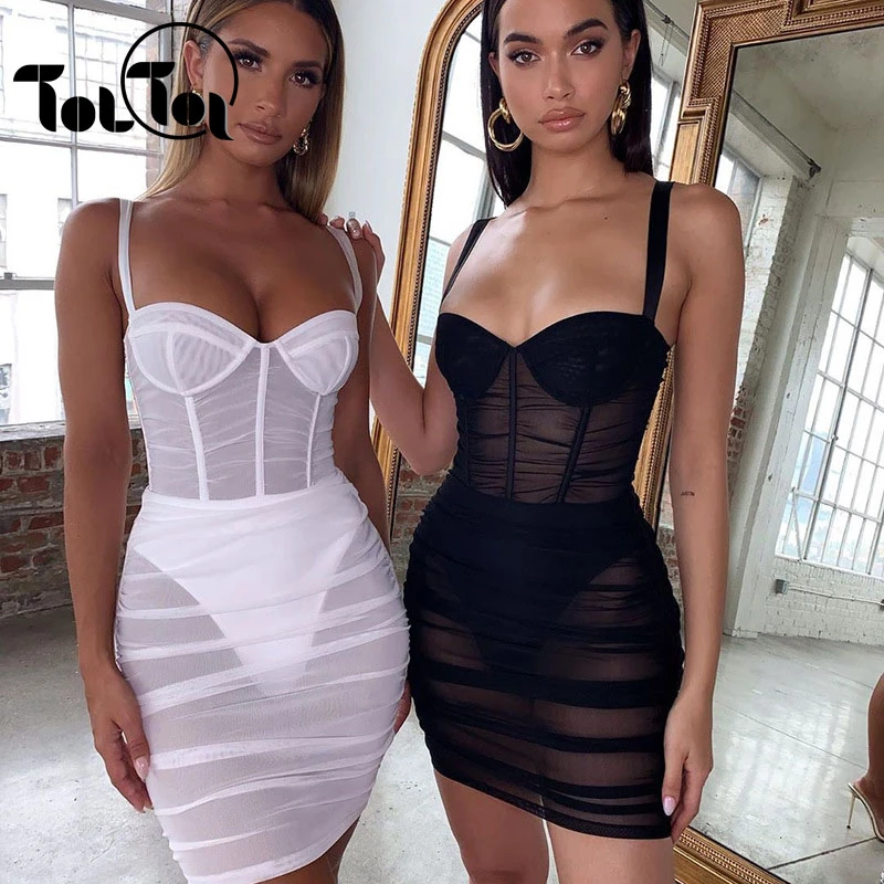 Черное Сетчатое лоскутное облегающее платье с вырезами летние женские платья на