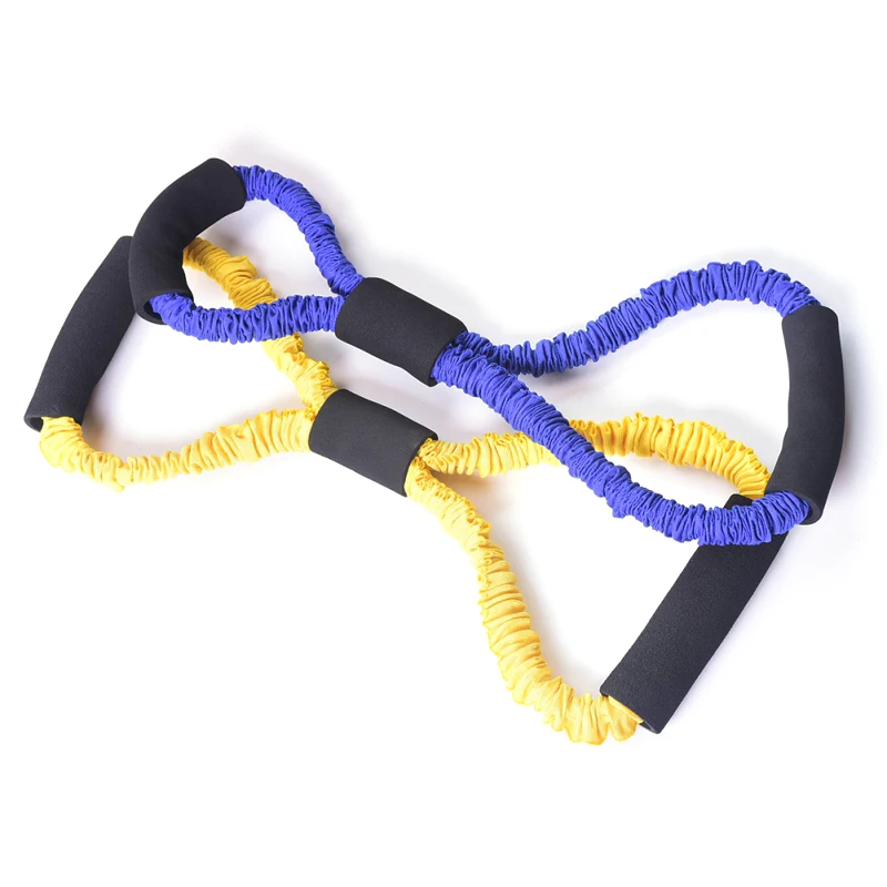 

Unisex Fitness Yoga Gym Resistance 8 Word Chest Expander Rubber Tubing Pull Rope Workout Muscle Elastic Bands for Body Building