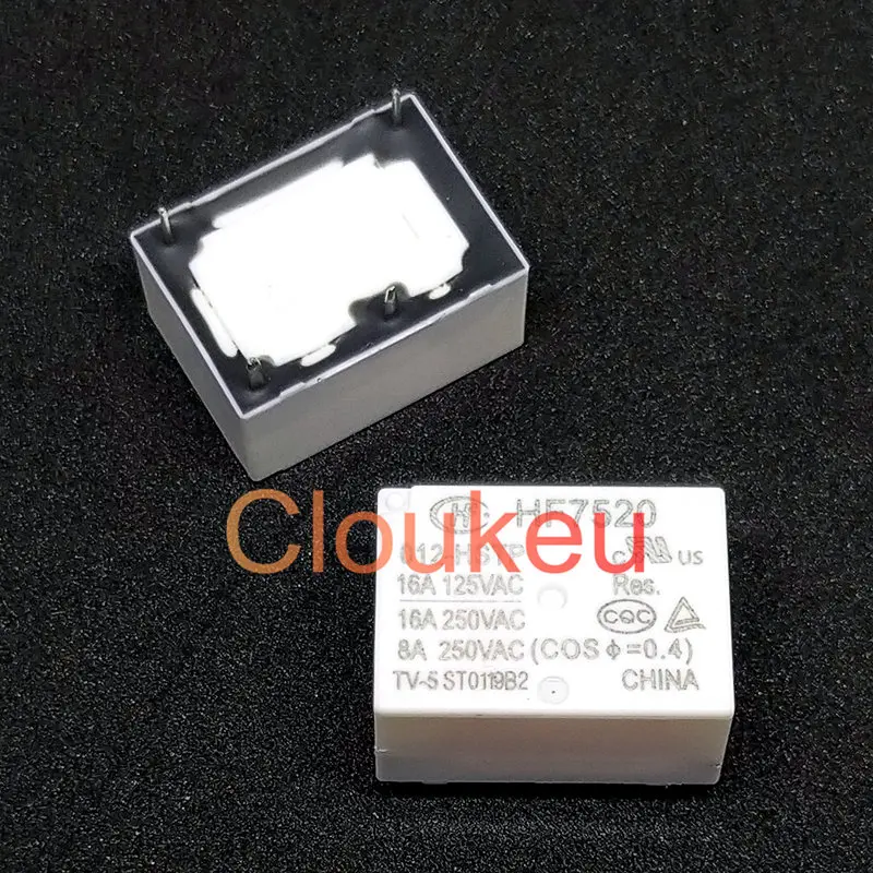 Реле DIP4 HF7520- 005 012 024 -HSTP 5VDC 12VDC 24VDC 16A | Обустройство дома