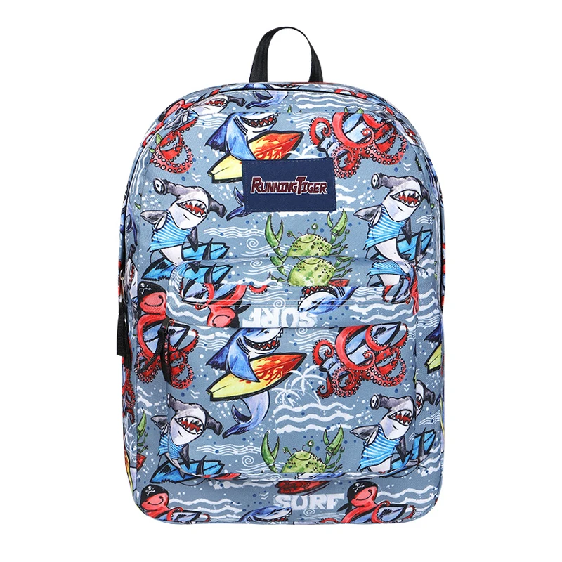 Простой базовый Школьный рюкзак сумка холст Эйфелева печать школьные сумки для