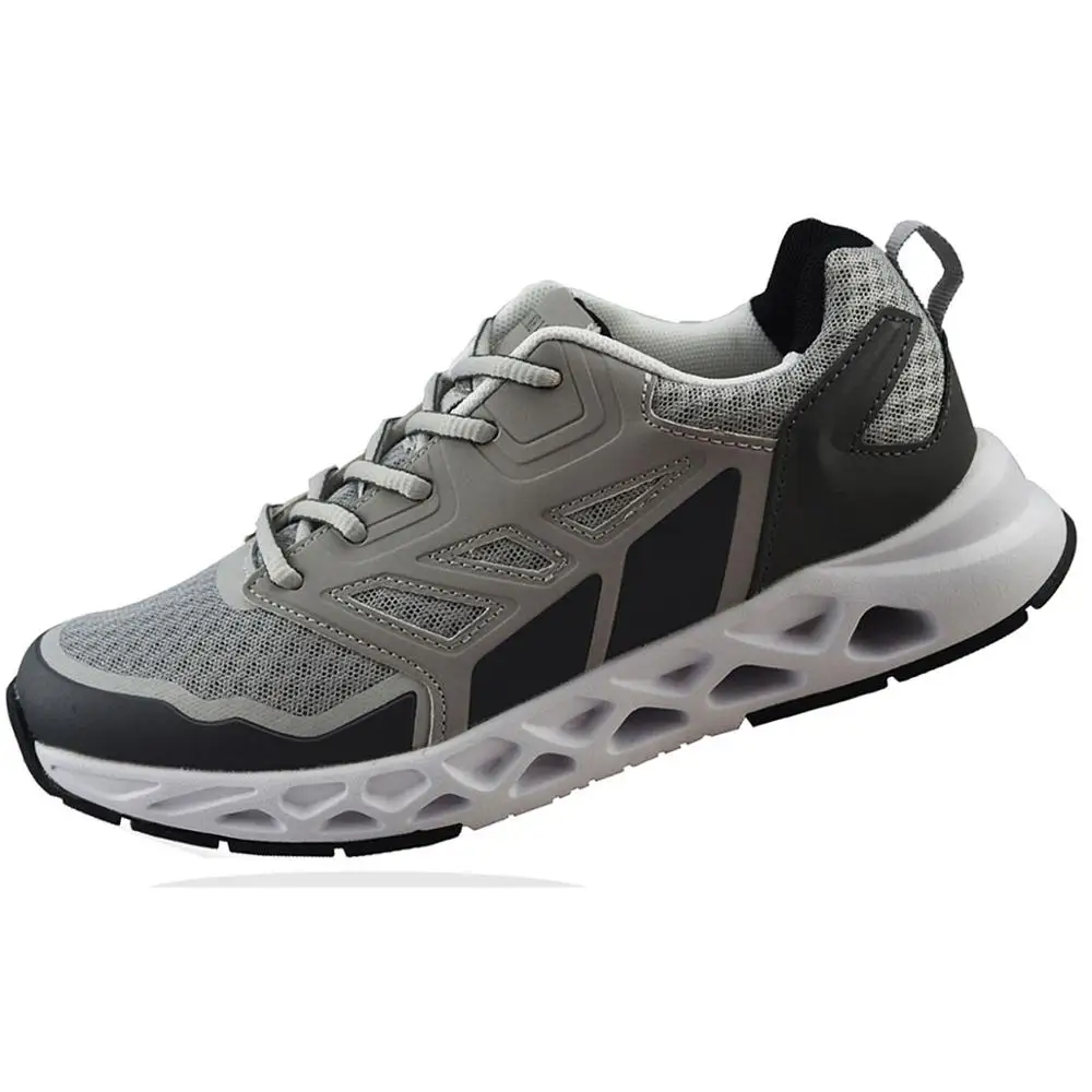 

FEIMEIGU Women Elastic Sneakers Non Slip Trainer Running Jogging Walking Hiking Outdoor Athletic Workout Durable Shoe Gray Style