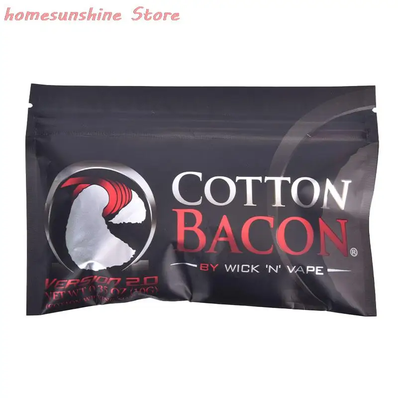 20 штук нового 100% хлопкового бекона для электронных сигарет, подходит для RDA RTA атомайзеров, танков и вейперов