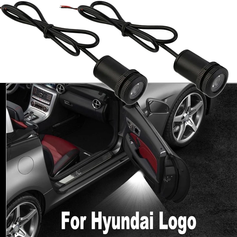 Для Hyundai i40 i30 i20 I10 ix35 ix20 ix25 Tucson Kona Creta Solaris Santa легкая подсветка для двери логотип эмблема проектор Тени
