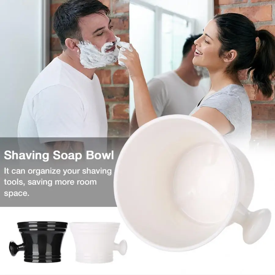 Пластиковая чаша для бритья пенопластовое мыло с ручкой Мужская кружка мыла