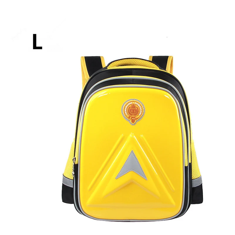 Children Orthopedic School Bag for Teen Boys and Girls High quality nylon waterproof school backpack mochila escolar - Цвет: L yellow
