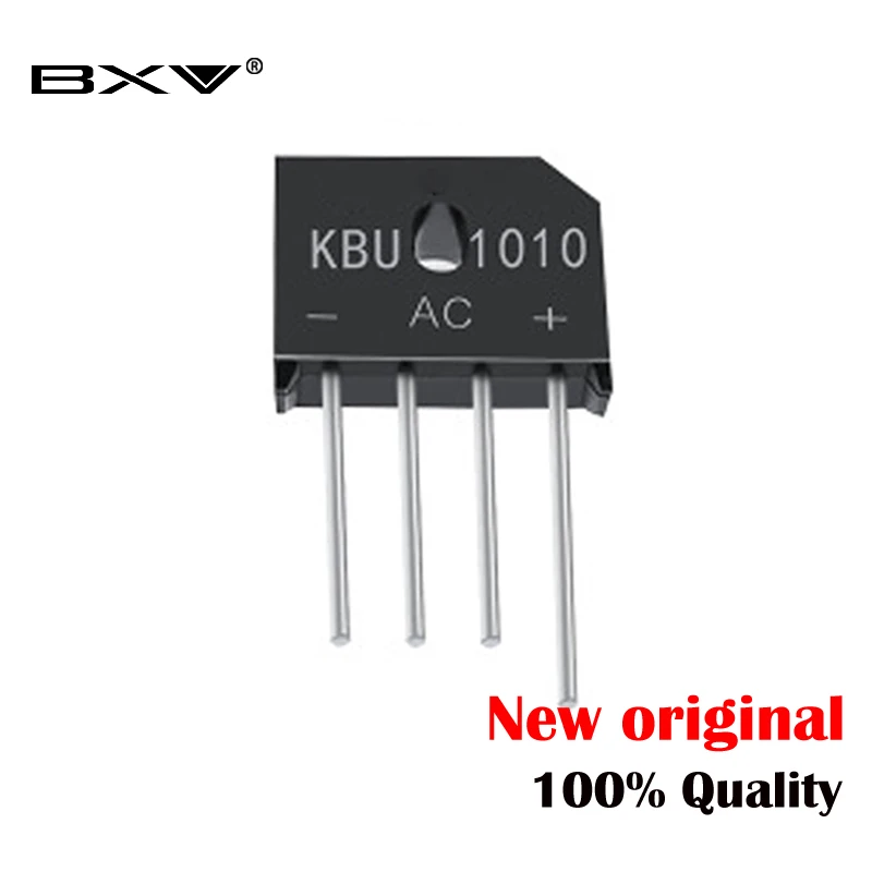 5 шт./лот KBU1010 KBU 1010 10A 1000 в почтовый диод мост Выпрямитель Диод Новый и