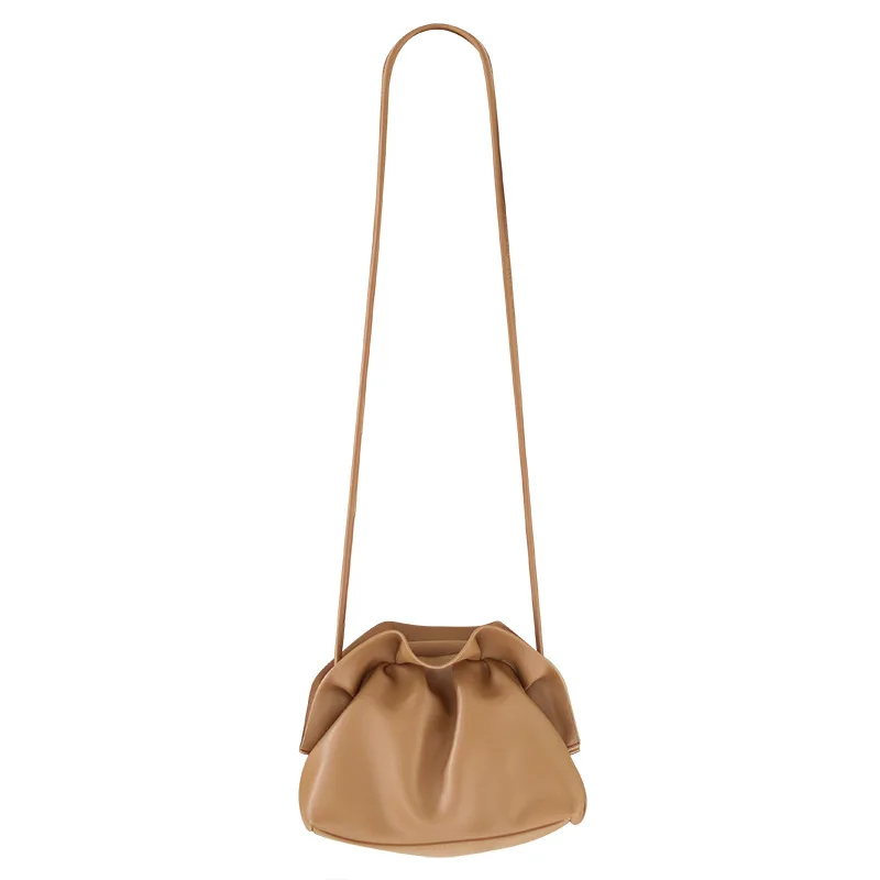 

New Cloud Shape Women Bag Luxury Designer Pleated Dumpling Shoulder Messenger Bag Small Cute Lady Crossbody bag Day Clutches