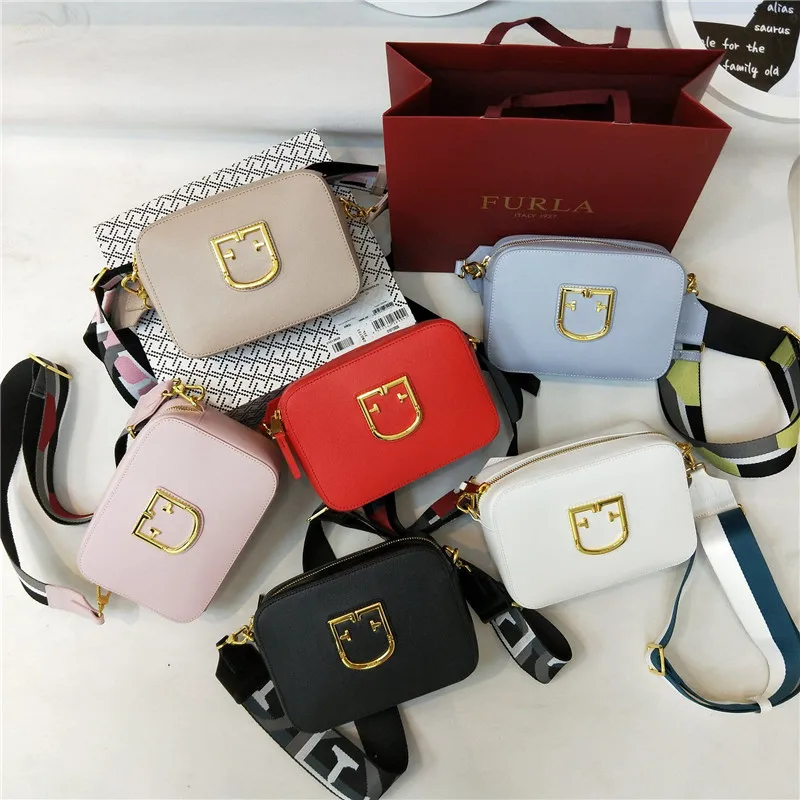 Новое поступление, оригинальные женские сумки FURLA, высококачественные черные меховые сумки, Размер 20 см x 14 см x 7 см