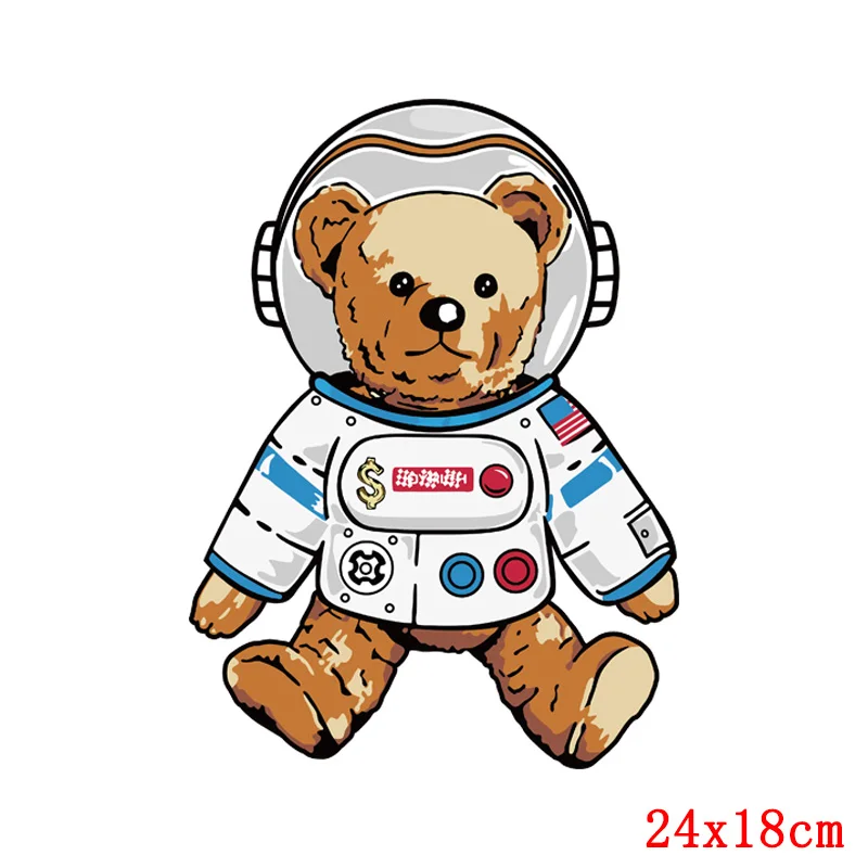 Луна завод железа на передачи теплопередачи ПВХ патч для одежды космонавта тепла