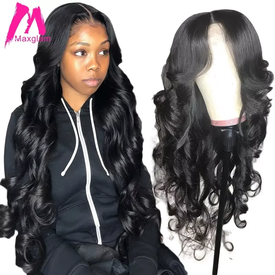 360 фронтальный парик Бразильские короткие фронтальные человеческие парики для