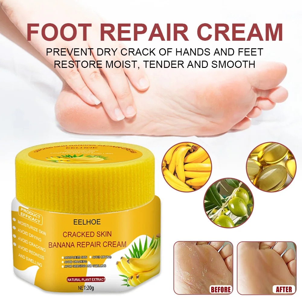 

Foot Repair Cream Fast Relief for Dryness Roughness Cracked Feet Heels Hands Moisturize Nourish Cream for Hand Foot care