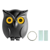 household cartoon owl decorative hooks key holder magnetic wall key holder coat hanger hat rack sundries organizer accessories