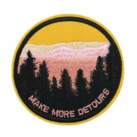 custom embroidered patch personalized company business your logo name iron on patch hiking camping patch