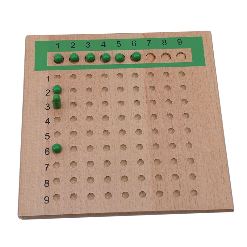 

New Montessori Materials Wooden Teaching Toys Multiplication Division Math Toys Beads Board Early Childhood Preschool Training